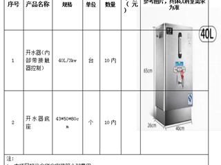 珠海市中西医结合医院开水器采购公告